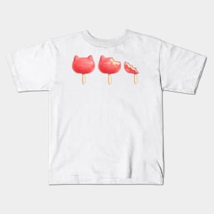 Kitty Candy Apple Kids T-Shirt